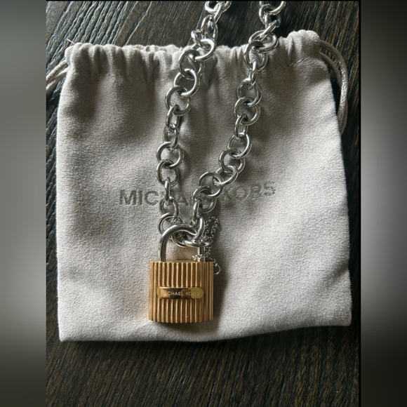 Michael Kors Jewelry - Michael Kors Padlock Chain Necklace